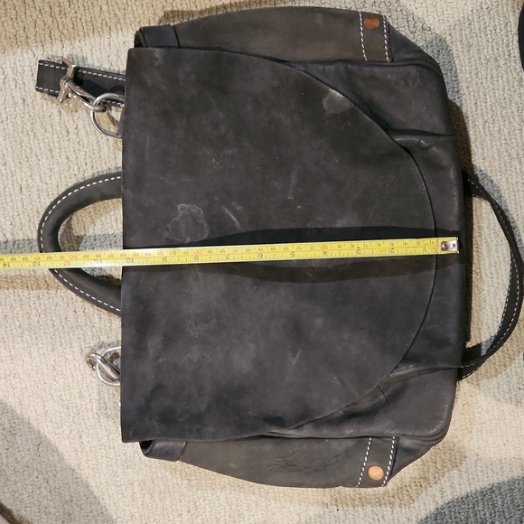 The J. Peterman leather messenger bag, mailbag VINTAGE - Picture 8 of 9